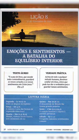 Lição 8 EBD -  #ebd #escoladominical #escolabiblicadominical