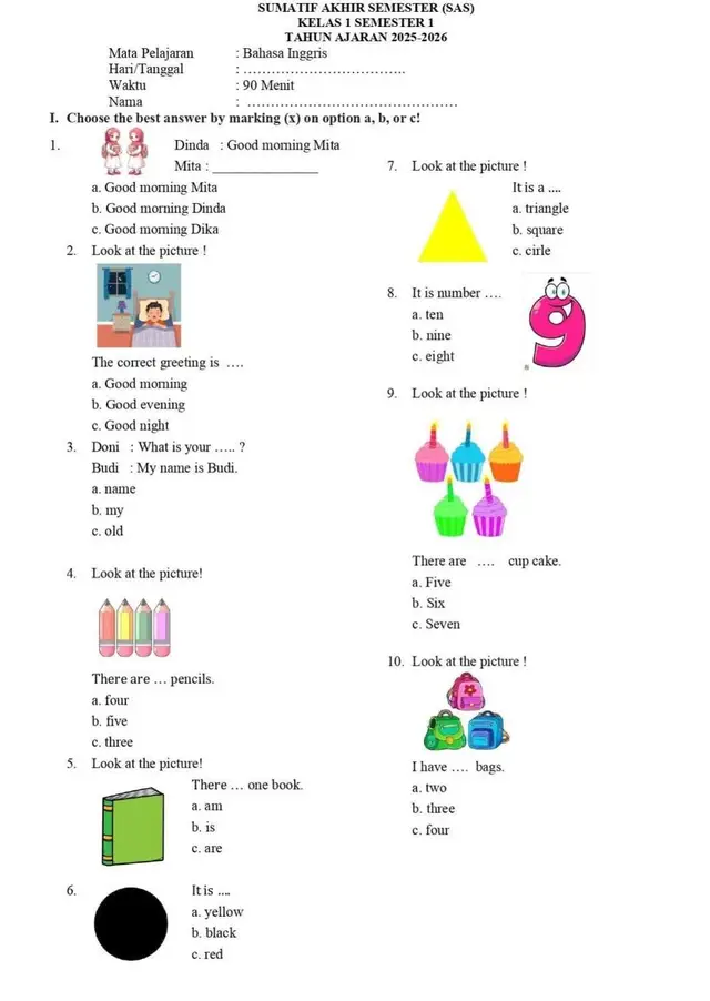 #jangkauanluas #bahasainggris #latihansoal #kelas1sd #contohsoal 