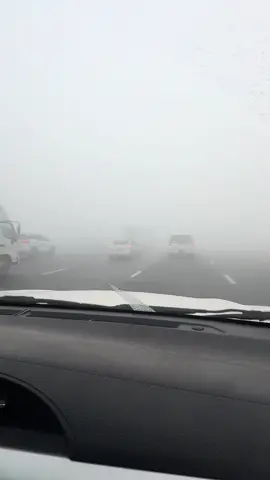 Foggy morning in Dubai today.”