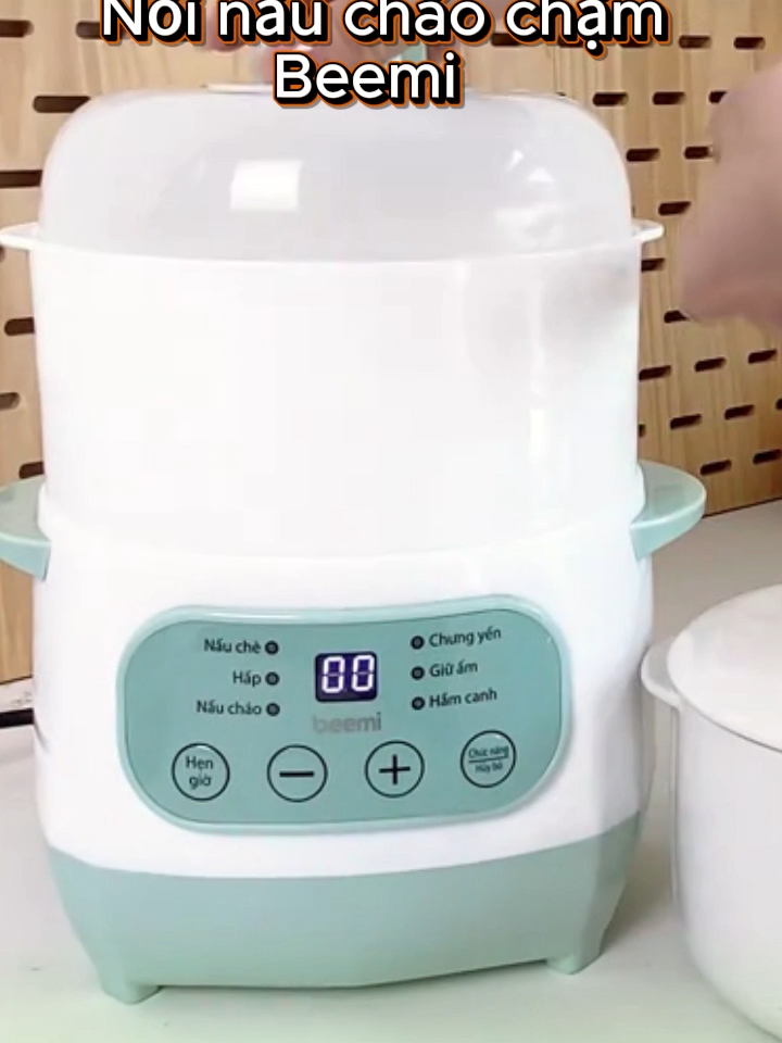 Nồi nấu cháo chậm beemi dung tích 2L , giá vừa mềm mà chất lượng quá ok luôn cả nhà ơi sắm ngay cho nhà mình 1 nồi thoi nào!!! #noinauchaocham #noinauchao #noinauchaocham