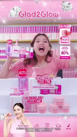 ❤️ Kalo beli satuan harganya 45,000 tapi kalo beli satu paket glass skin set harganya jadi cuma 178,000, jadi cuma 29,000 per-item! Buruan join live kita, dan dapetin special promo yang cuma ada di dalam live! #glassskinset #jerawat #poriporibesar #peeling #eksfoliasi #pomegranate #niacinamide #bigsize #moisturizer #mencerahkan #glowing #kulitkusam #susahcerah #skincarepromo #promonovember