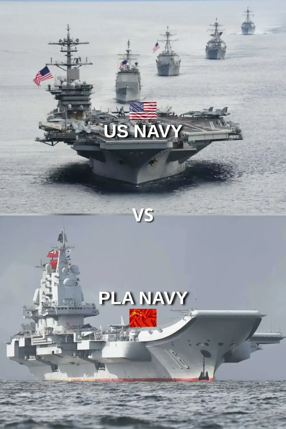 source: ArmedForces.eu & GFP #military #comparison #navy #america #china 