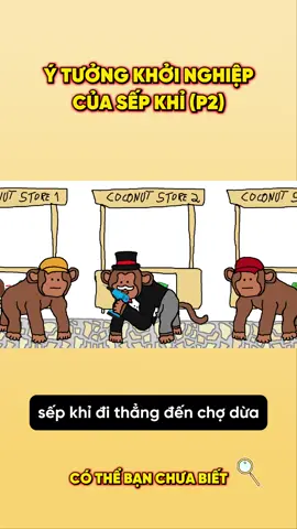 Ý tưởng khởi nghiệp của sếp khỉ (Phần 2) #xuhuong #LearnOnTikTok #kienthuckinhte #hoccungtiktok #khoinghiep 
