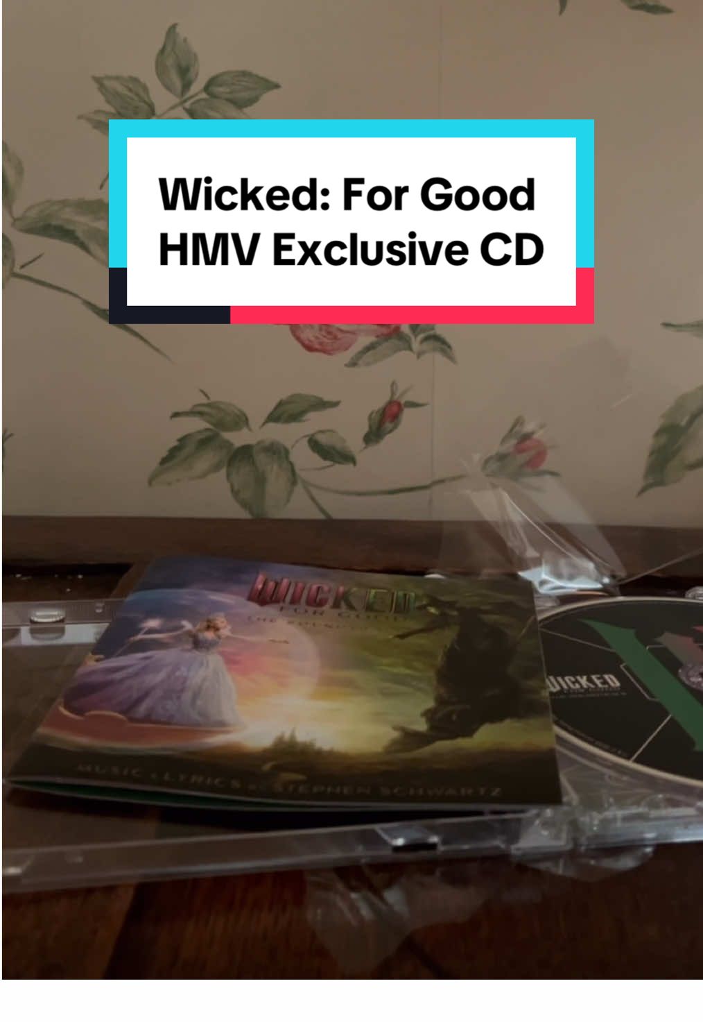 Wicked: For Good HMV exclusive cd #wickedforgood #arianagrande #cynthiaerivo #cd #review 