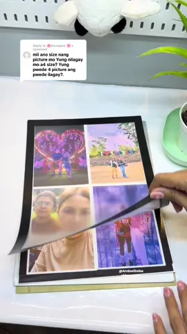 Replying to @🌸Annajane 🌸 apat na 4R size picture kasya po sa A4 frame 🫶 #magneticwallframe #magneticdisplayframe #selfadhesiveframe #pictureframe #wallframe 