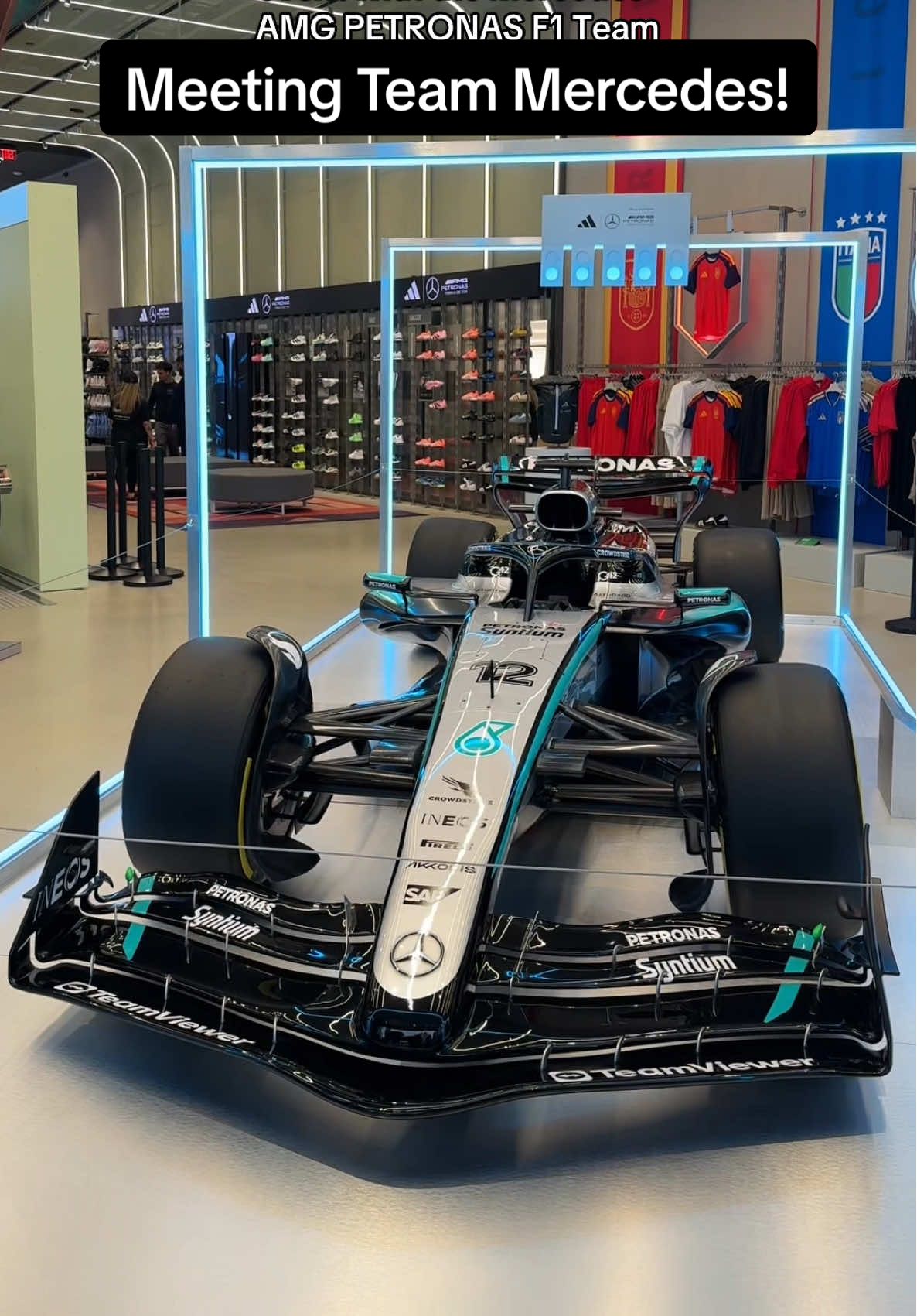 Such a cool event!! It’s @Mercedes-AMG F1 forever! 🏎️🩵 #f1 #f1tiktok #f1lasvegas #lasvegasgrandprix 