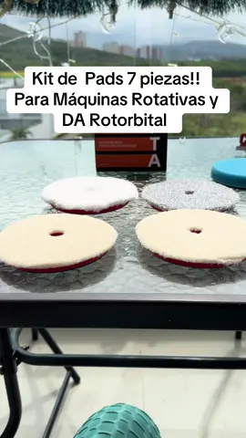 Kit de 7 Pads para DA Rotorbital! Escríbeme al WhatsApp + 57 3504809919 #ceramicart #automotive #autodetailingworld #detailing #polisher 