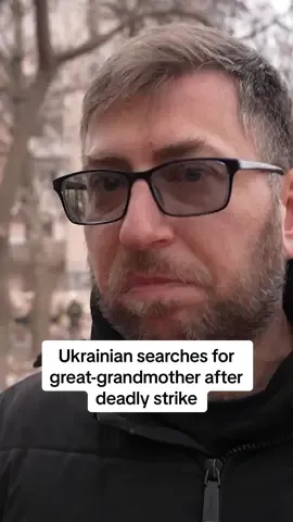 Standing near a ruined residential block in Ternopil, a Ukrainian man said he was still hoping to find his great-grandmother’s body after a Russian missile strike killed 26 people and left 22 missing. #ukraine #ternopil #war