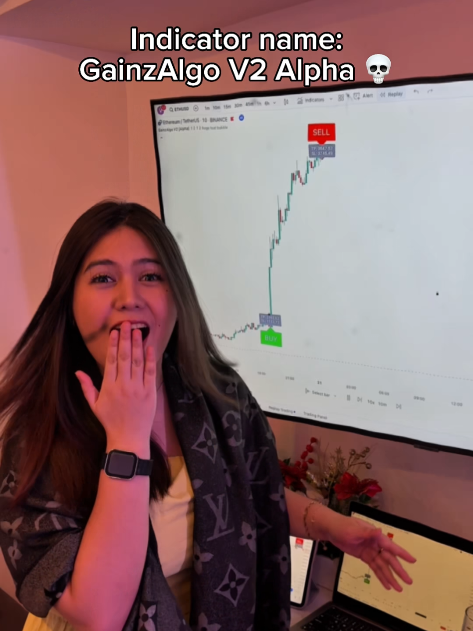 We always use GainzAlgo V2 Alpha indicator 📈 #crypto #stocks #forex #tradingview 