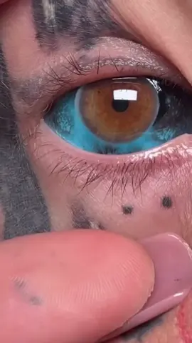 EYEBALL TATTOO 2.0  BLACK AND BLUE BABY @Critical  💙🖤 #amberluke #australiasmosttattooedwoman #eyeballtattoo #tattootiktok #tattoogirl 