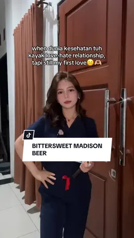 Cape sih.. but ngga pernah beneran bisa lepas🥺🫶🏻 #nakes #medicalstudent #kesehatan #dokter #madisonbeer 