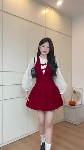 Váy mặc noel mặc tết đều đc nạ #outfitideas 