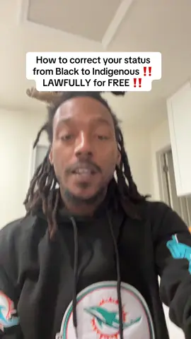 #greenscreen how to correct your status from black to indigenous for free 