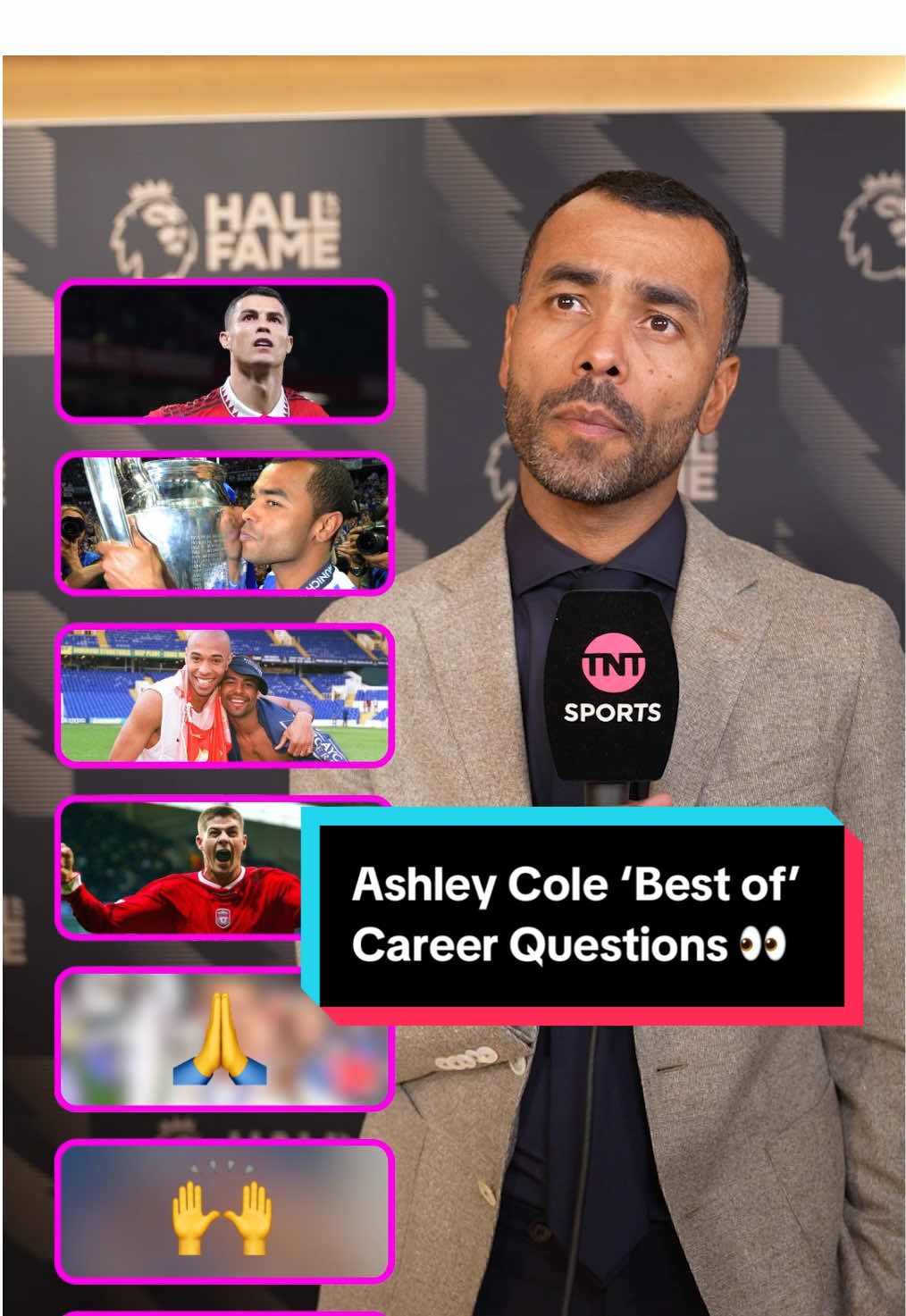 Ashley Cole reveals his best moments throughout his career ❤️ #ashleycole #PremierLeague #chelsea #arsenal 