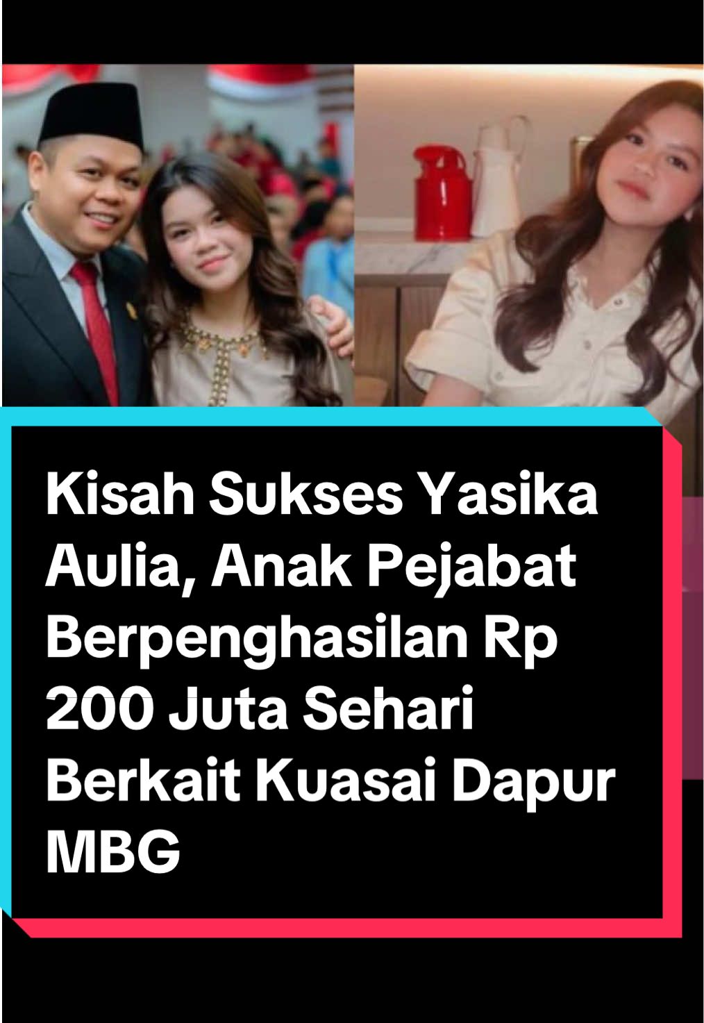 Yasika Aulia yang baru berusia 20 tahun sudah punya pendapatan Rp 200 juta sehari. Kesuksesan putri pejabat DPRD Sulses Yasir Mahmud itu karena dia menguasai 40 dapur makan bergizi gratis di Sulsel Yayasan Yasika Group kini mengoperasikan 41 dapur di Makassar, Parepare, Gowa, dan Bone, serta menyiapkan tiga dapur tambahan. Program MBG berjalan sejak Januari 2025 untuk mempercepat pemenuhan gizi masyarakat. #MBG #Sulsel