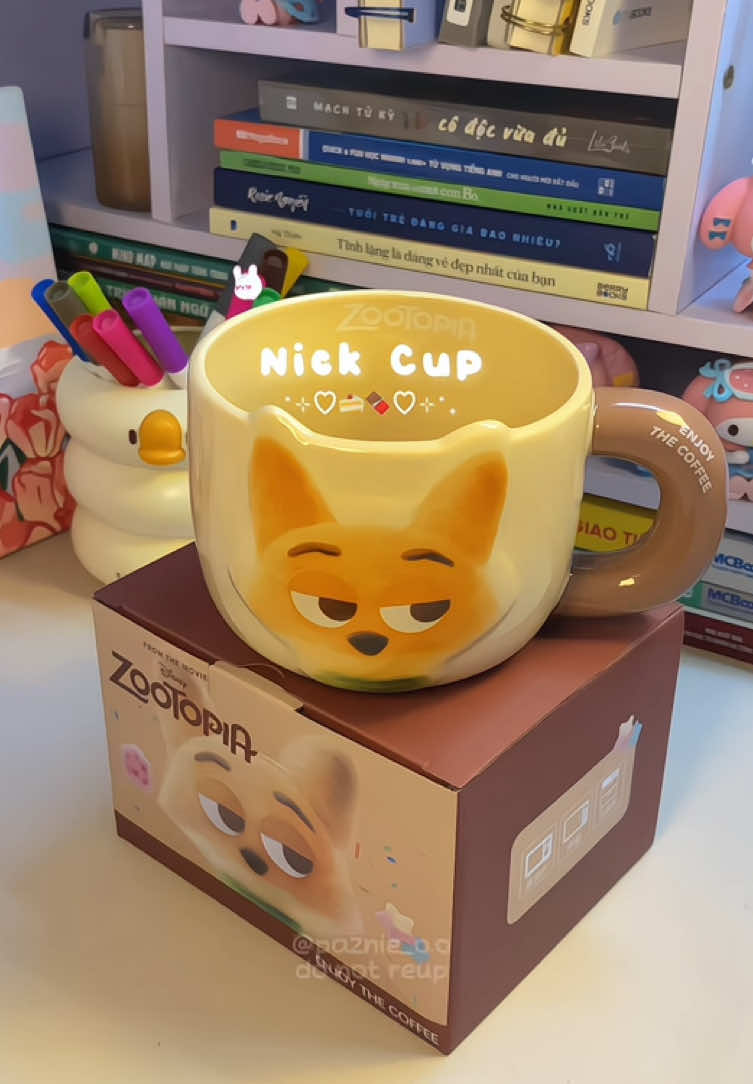 Cốc đôi couple Zootopia 🐰🦊 Ly sứ hình Nick siêu cute🎀✨ #cocsu #quatang #zootopia #nickandjudy #viral 