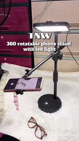 Ang hirap gumawa ng content kapag malabo ang lighting, buti na lang may budget-friendly na tripod+LED light na legit nagpapaganda ng shots. Ang TNW 360 rotatable phone stand with led light and 4 color  filters. Check out na!💛 #tnwtripod #tripod #ledlight #tiktokmademebuyit #fyp