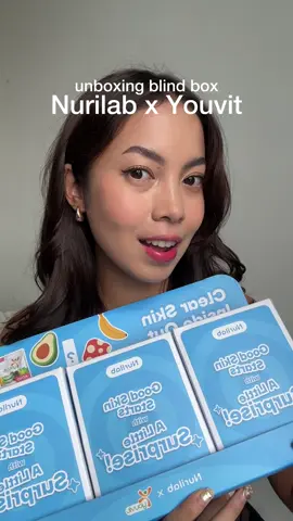 unboxinggg blind box gemasss!! @Nurilab.id @Youvit for life #NurilabxYouvit #ClearSkinInsideOut 