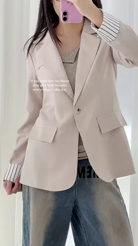 It has that single-button design that keeps it clean and effortless.#fyp #tiktokshop #tryon #haul #tryonhaul