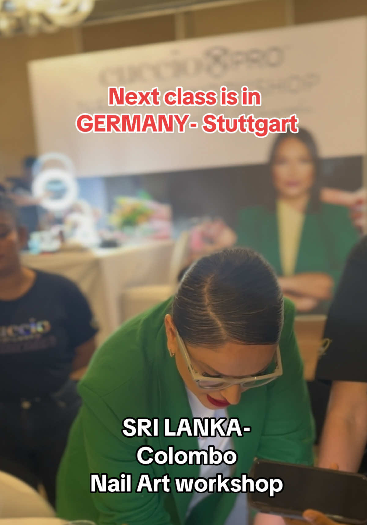 From Colombo to Stuttgart, flying over the world for new trainings, New beginnings, and amazing experiences!  #nailsclass #fyp #cuccioeffectbyarta 