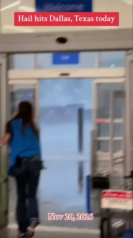 Hail hits Dallas, Texas today #hail #hailstorm #dallas #texas #dallastx 