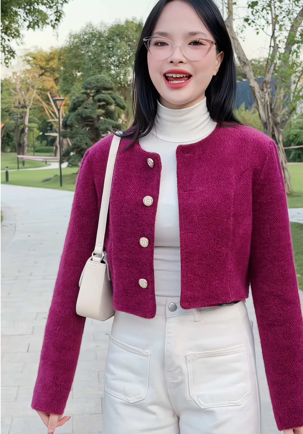 Vừa muốn đẹp vừa muốn ấm thì khoác dạ lông là chân ái #hiennguyen666666 #thoitrangnu #aokhoacnu #aokhoacda #xuhuong 