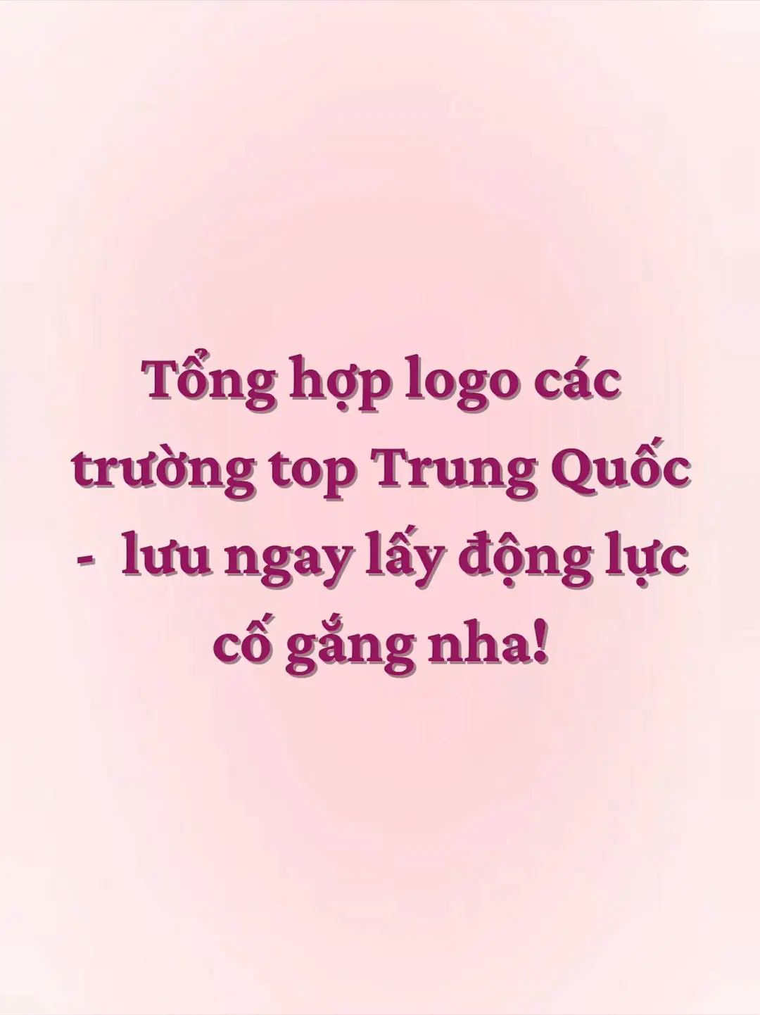 Lưu ngay làm hình nền lấy động lực nha các mom iu  #duhoctrungquoc #studyabroad #logo #viral #fpy 
