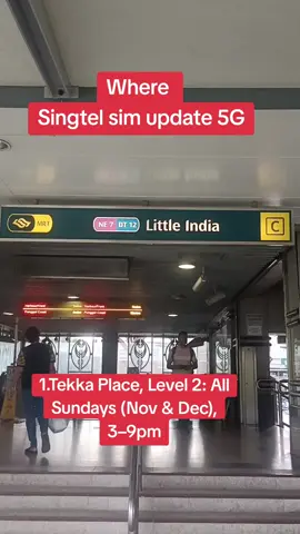 Bring your ID to upgrade for FREE at these roadshows: 1.Tekka Place, Level 2: All Sundays (Nov & Dec), 3–9pm