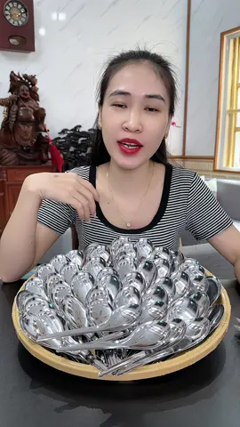 Combo 50 thìa inox, muỗng inox #thiainox #muonginox #dogiadung #nhung1m45 giá có thể thay đổi khi hết khuyến mãi