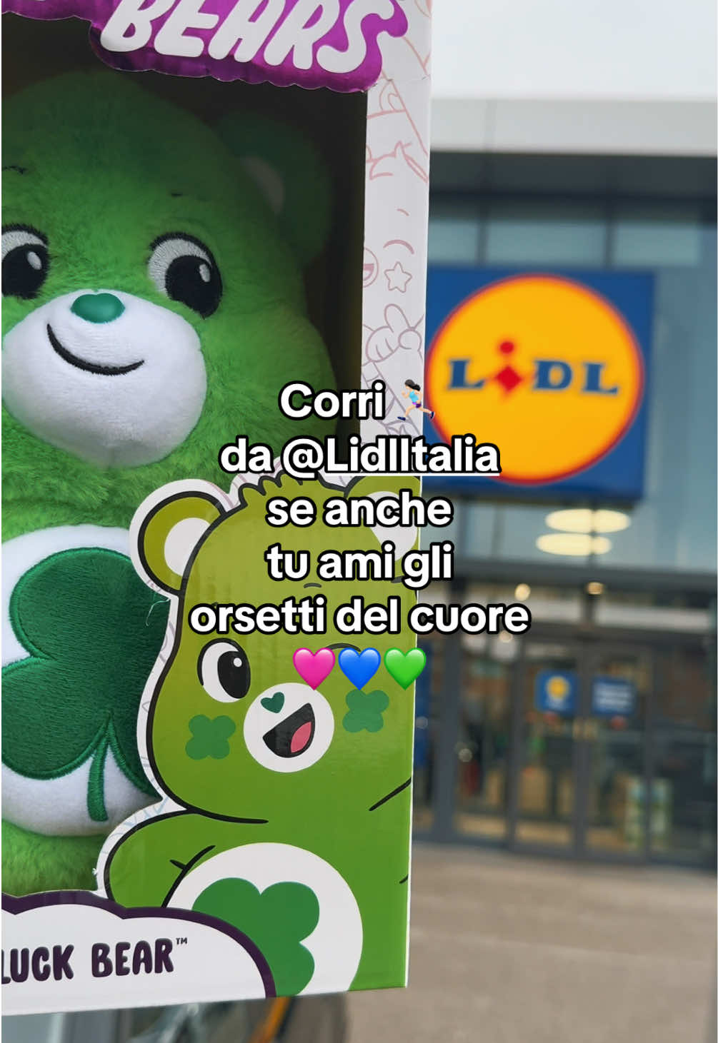Quello verde doveva per forza venire a casa con me 🥹💚  @Lidl Italia ormai hai tutti i miei soldini 💸 ma va bene lo stessooo 😌🤣 #lidl #carebears #bear #perte #fyp 