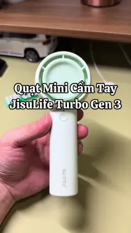 Quạt cầm tay mini JisuLife Gen 3, chạy siêu êm, pin 15 tiếng. #quatcamtaymini #jisulife #affiliatemarketing #xuhuong #fyp 
