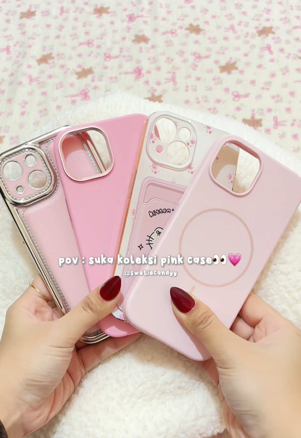 kalau ngga pink nggamauuu🙂‍↕️✋🏻💗 #casepink #casehp #casehandphone #caseiphone #caseaesthetic 
