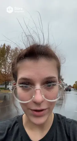 Why is my hair standing up?? #fyp #funny #lighting #ai 