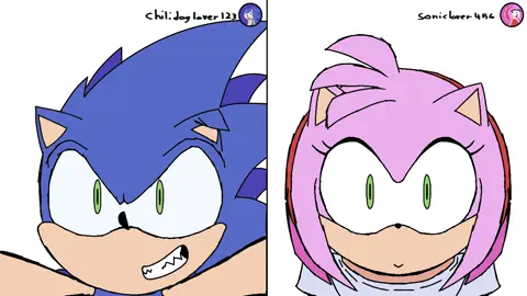 sonamy 🤞 #sonic #amy #sonamy #animation #fyp 