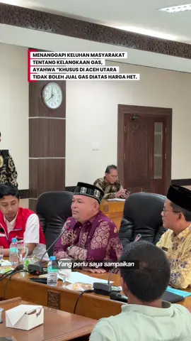 Saya berharap agar keluhan terkait persoalan kelangkaan gas elpiji dapat diantisipasi dan diawasi serta memastikan persediaan yang cukup bagi kebutuhan masyarakat miskin dan penjualan gas elpiji harus sesuai harga eceran tertinggi (HET) #acehutarabangkit #ayahwa #bupatiayahwa #acehutara 