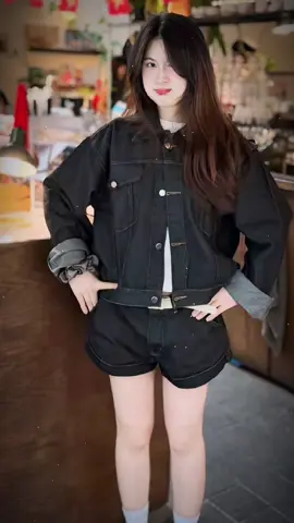 Áo khoác jean boxy nam nữ demin#aokhoacnamnu #aokhoacjean #thoitranghottrend #thoitrangnu #phoidoxinh 