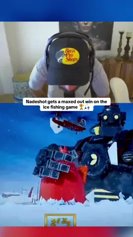 Nadeshot gets a maxed out win on the ice fishing game 🏆🎣 #kickstreaming 