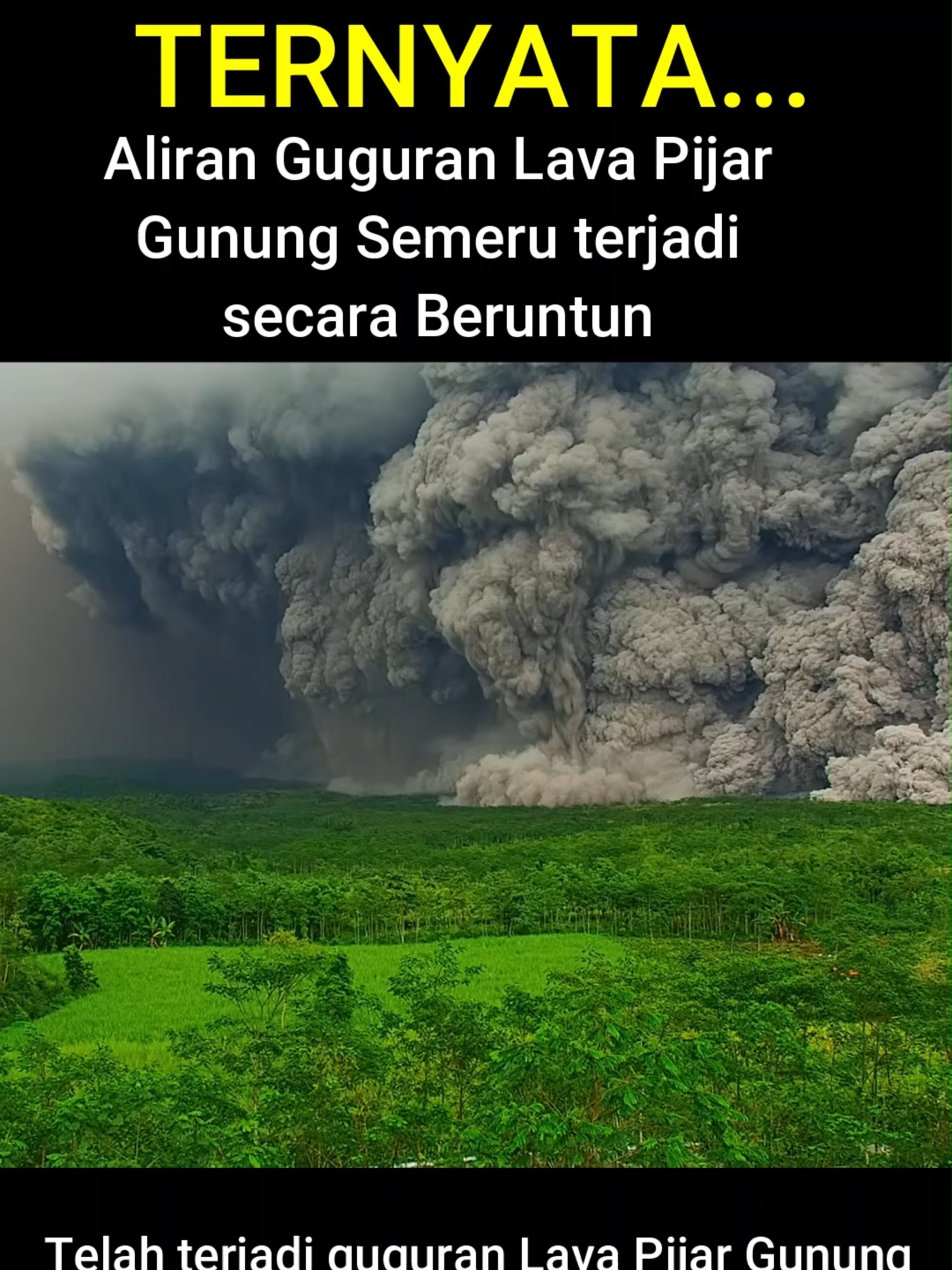GUGURAN SEMERU SUSUL-MENYUSUL, Rabu 19 November 2025 #gunungmeletus #erupsi #lumajang #semeru #jawatimur