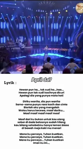 suka bget pas April nyanyi lagu ini!!!!!! dia buat lagu ini jadi candu bget#da7april #april #da7 #akademi #masukberanda 