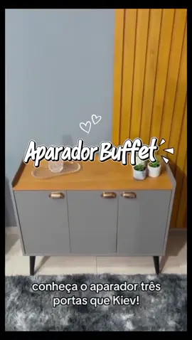 QUEIMA DE ESTOQUE - Aparador Buffet E&A 3 Portas com Pés Retro Cantinho Do Café #fyp #shopee 