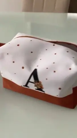 Neceser Com  Inicial e Alça Necessaire Organizador Cosmético Maquiagem Feminino Para Viagem bolsinha de mão #fyp #shopee 