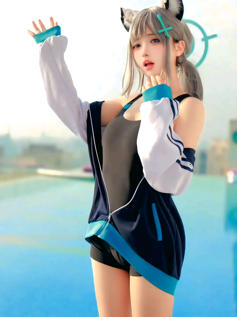 Bagian 47|JJツCosplay Shiroko♥︎ ◈ Source : Douyin = 铁板欧尼酱 / Tiebanouni ◈ #cosplay #shiroko #game #bluearchive #fyppppppppppppppppppppppp 