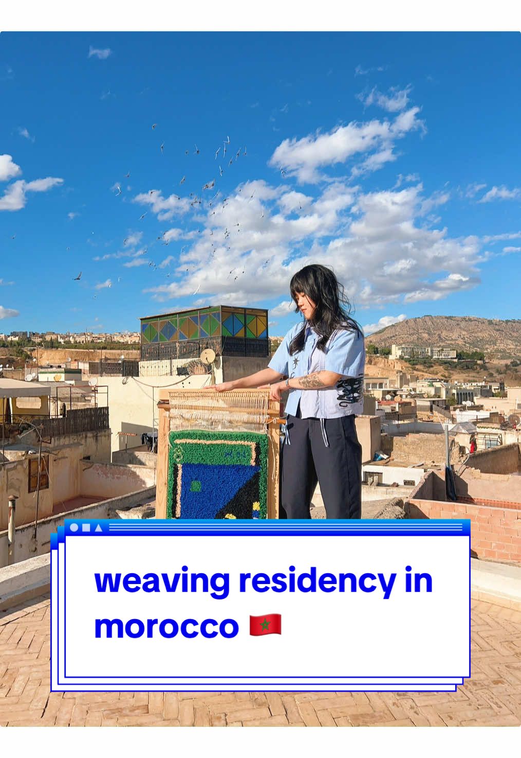 truly one of the best experiences of my life 😭💕 #morocco #artistresidency #yarnlove #rugweaving #fiberart 