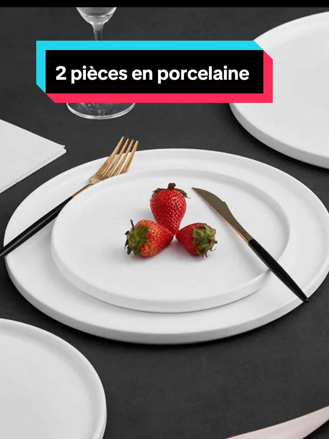 2 pièces en porcelaine pour le service de 2  #vaisselle #ustensile #porcelaine #benintiktok🇧🇯 #viral 