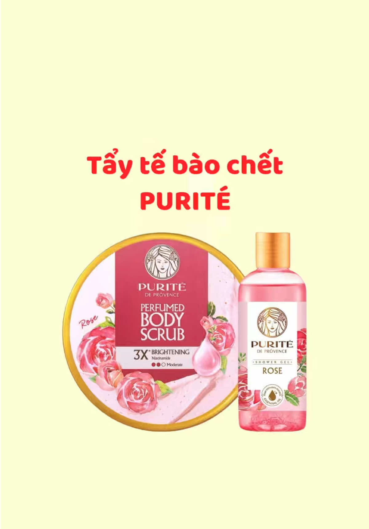 Tắm nguyên combo là thơm như hàm hương luôn nha.💁🏻‍♀️ #goclamdep #taytebaochetbody #purite #huongnuochoa #hoahong 