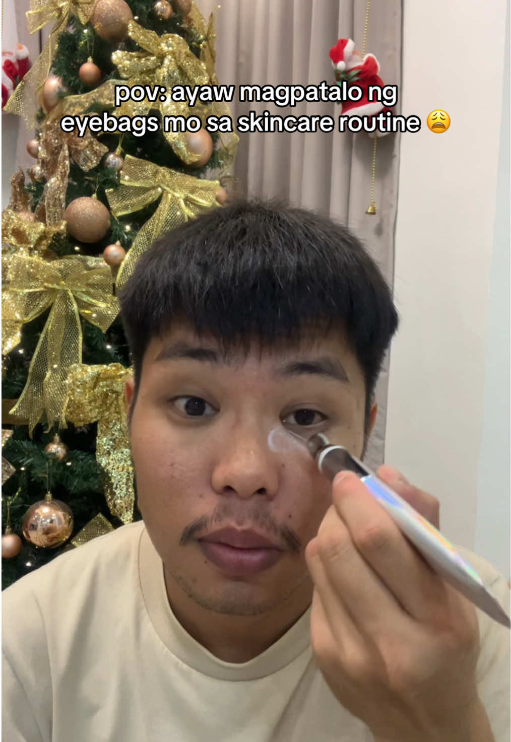 nagvivibrate tong eyecream ko #icelerskin #retinoleyecream #undereyecircles #eyebags #skincareroutine 