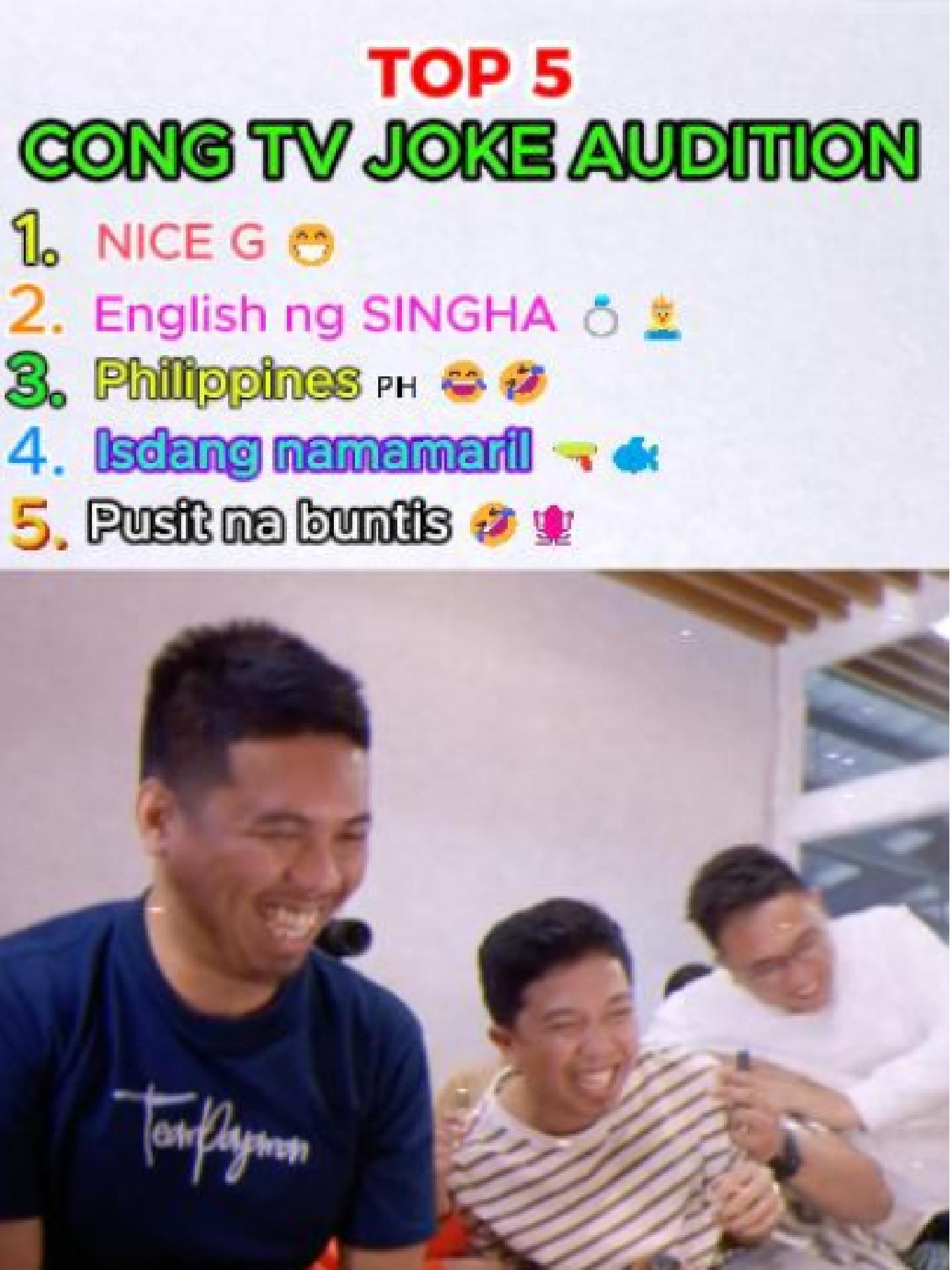 Cong tv joke audition part 2 😁 #congtv #teampayaman #fypシ゚ #trending