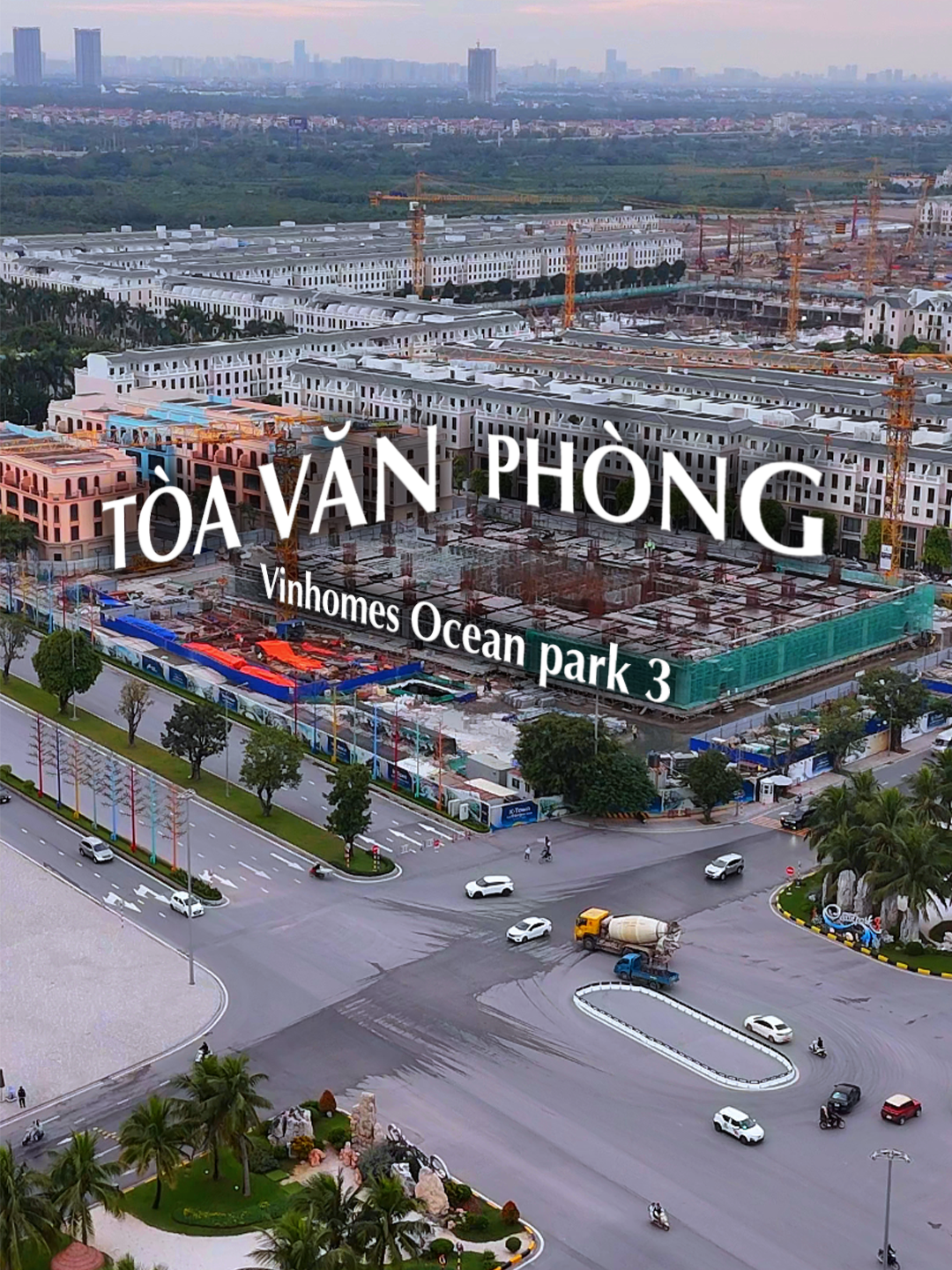 Tòa nhà văn phòng nằm tại cửa ngõ giữa Vin 2 và 3 #vinhomesoceanpark2 #vinhomesoceanpark3 #romanproperty #bds