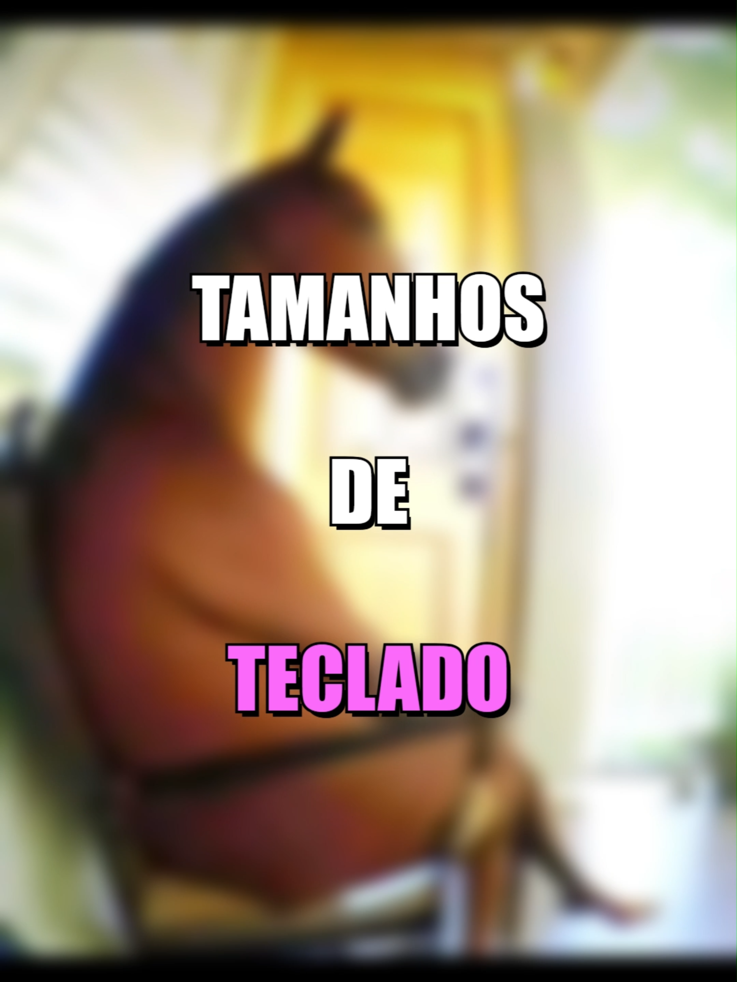 Tamanhos mais comuns de teclados. #pc #pcgamer #teclado