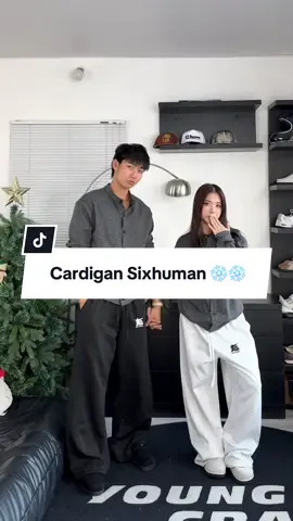 Áo xinh áo xinhhhh @SIXHUMAN_OFFICIAL #xuhuong #outfitcouple #aocardigan #cardiganknit #aodoinamnu 
